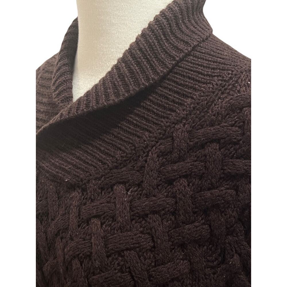 Patrizia Pepe Firenze S Brown Tessilform Made in Italy Wool Cashmere Sweater - Picture 3 of 6